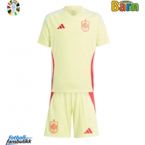 Spania Bortedraktsett Barn EM 2024 Kortermet (+ Korte bukser)